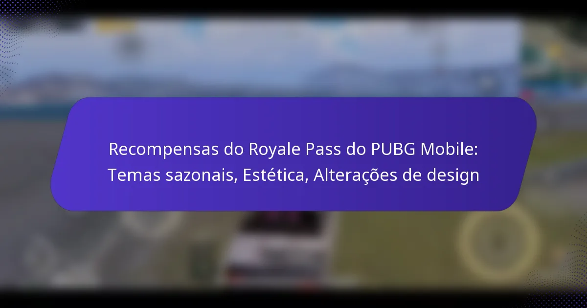 Recompensas do Royale Pass do PUBG Mobile: Temas sazonais, Estética, Alterações de design